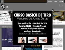 Tablet Screenshot of clubeorion.com.br